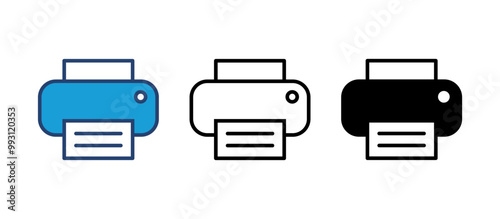 Print icon vector. printer icon vector.