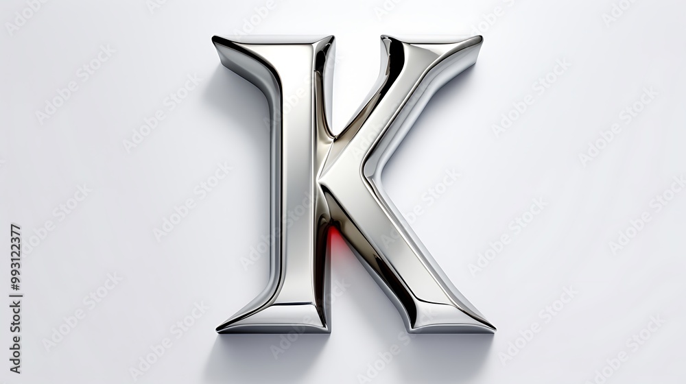 A crisp letter K displayed on a bright, solid background
A crisp letter K displayed on a bright, solid background