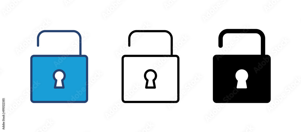 Lock icon vector. Padlock icon vector. Encryption icon. Security symbol Lock icon vector. Padlock icon vector. Encryption icon. Security symbol