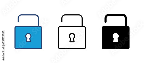 Lock icon vector. Padlock icon vector. Encryption icon. Security symbol