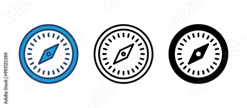 Compass icon vector. arrow compass icon vector
