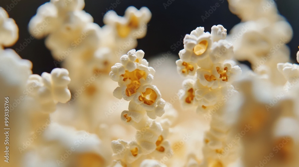 Slow Motion Shot of Popcorn Forming Unique Shapes Slow Motion Shot of Popcorn Forming Unique Shapes