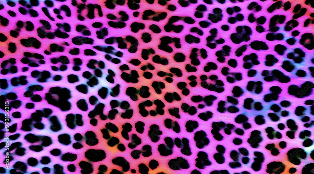Obraz premium leopard print color background wool texture