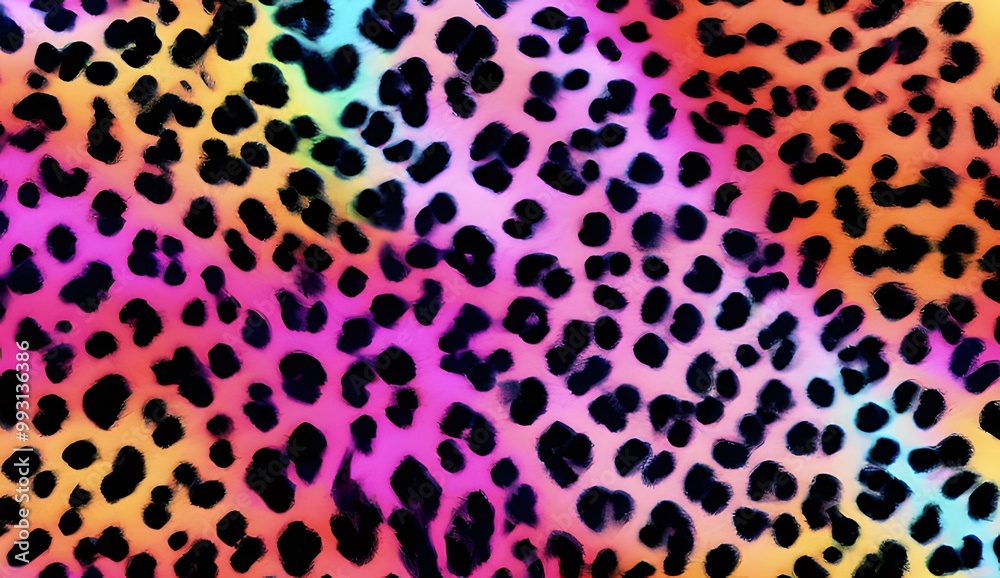 Obraz premium leopard print color background wool texture