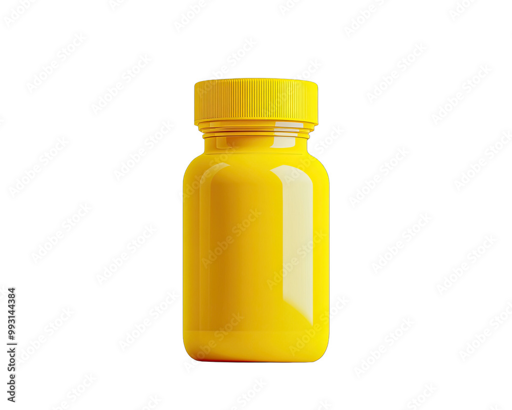 Yellow mustard bottle, isolated on white background. Yellow mustard bottle, isolated on white background.