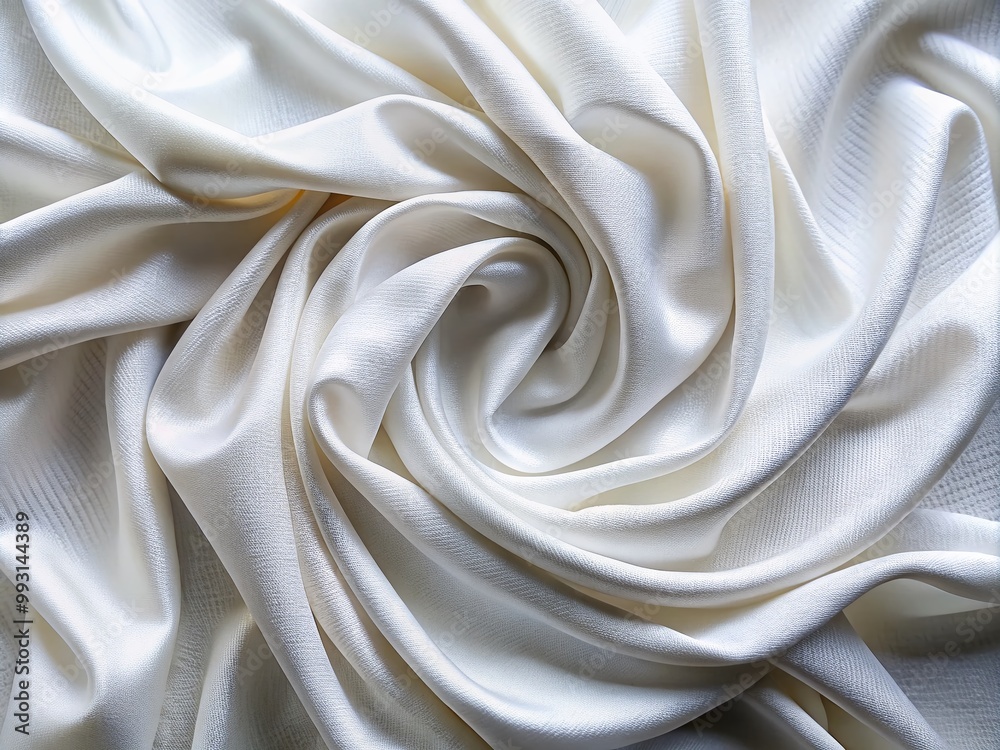 Fototapeta premium Elegant White Fabric Texture for Backgrounds, Design Projects, and Creative Applications in Textiles