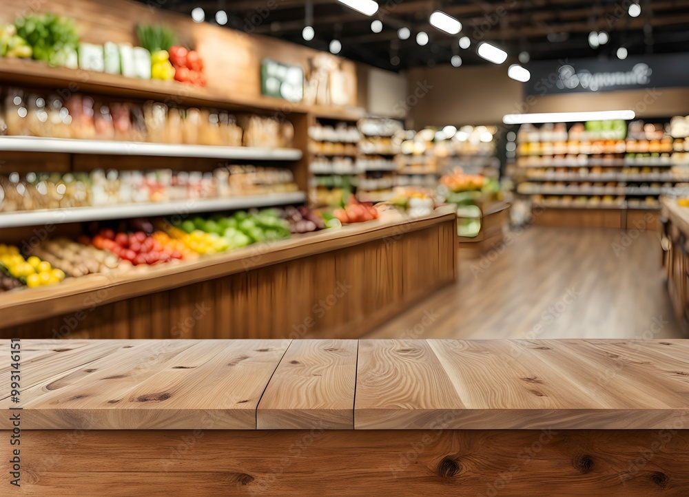 Fototapeta premium shopping in supermarket