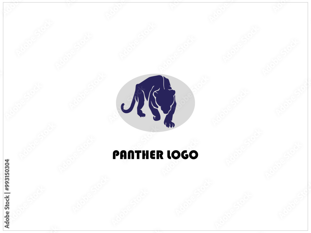 Fototapeta premium The panther logo design, vector ,emblem icon and illustration .