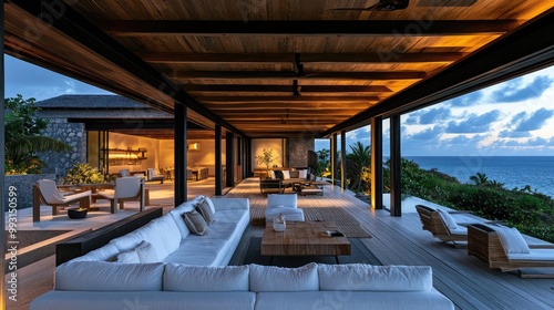 Wallpaper Mural Remote island getaway with a luxurious open-air design and unobstructed ocean vistas Torontodigital.ca