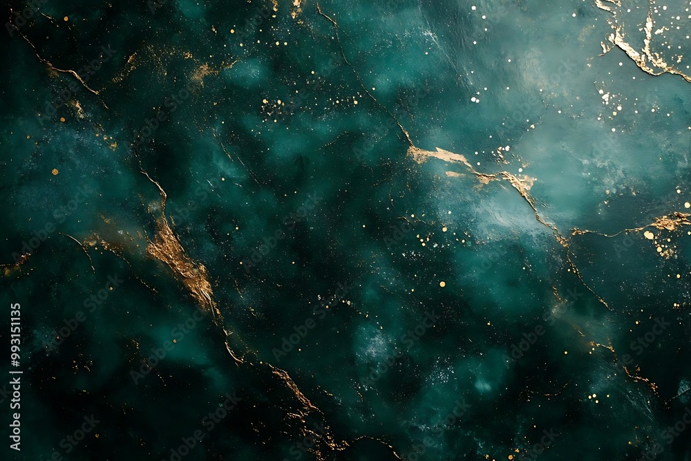 Abstract Background Emerald Green Marble Gold Abstract Background Emerald Green Marble Gold