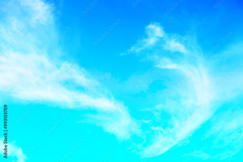 Blue sky with clouds. Cloudy sky background Blue sky with clouds. Cloudy sky background