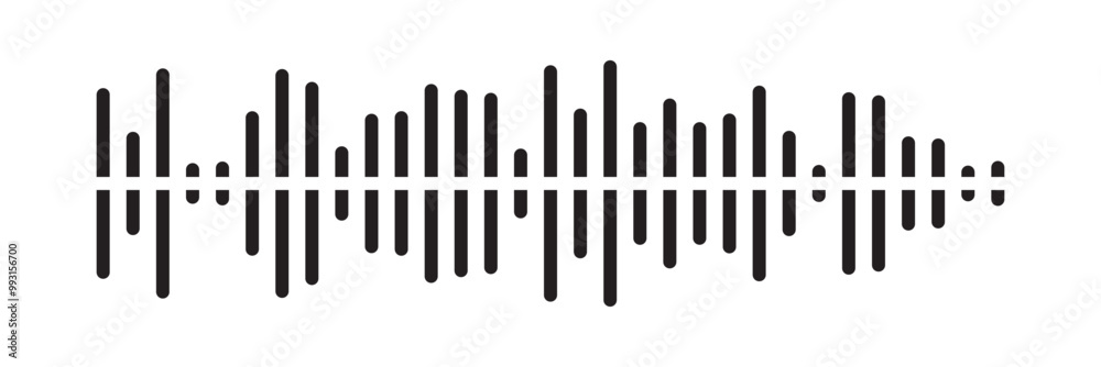 Waves of the equalizer. Vector illustration of music sound on isolated background. Drawing of radio signal painted by black inks. Sketch of musical soundtrack. Etching of voice record in eps 10. Waves of the equalizer. Vector illustration of music sound on isolated background. Drawing of radio signal painted by black inks. Sketch of musical soundtrack. Etching of voice record in eps 10.