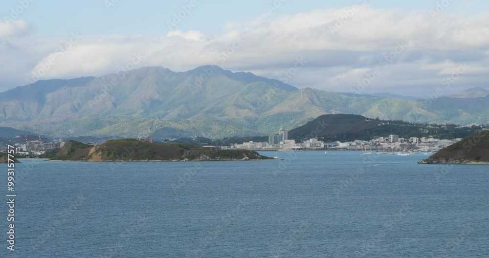 Mountain range surrounding Noumea, New Caledonia. Panoramic view. Mountain range surrounding Noumea, New Caledonia. Panoramic view.