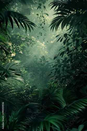 dark green jungle background 