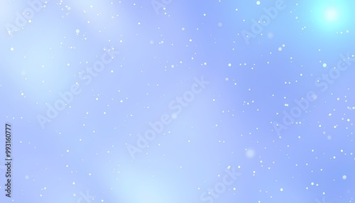 Floating Particles Reflecting Light in an Ethereal Lavender and Blue Background