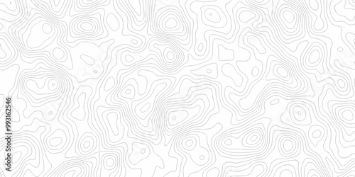 Black and white lines seamless Topographic map patterns, topography line map. Vintage outdoors style. The stylized height of the topographic map contour in lines and contours isolated on transparent.