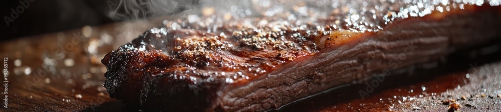 Juicy Smoked Brisket with Perfect Smoke Ring Juicy Smoked Brisket with Perfect Smoke Ring
