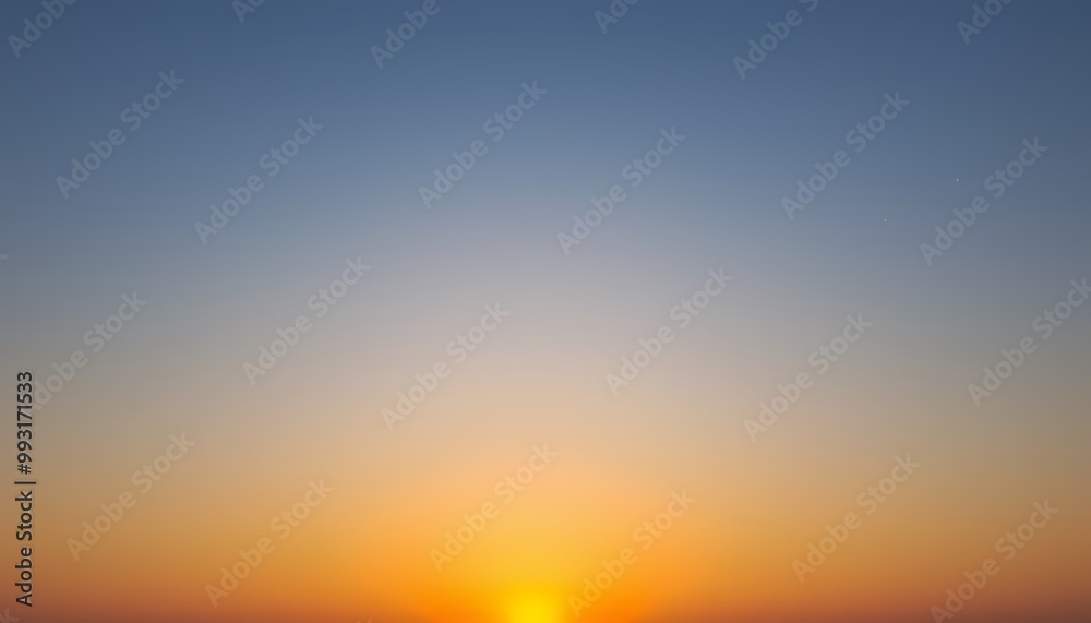 Fototapeta premium Blue to Gold Gradient with Shimmering Particles for Celestial Landscape