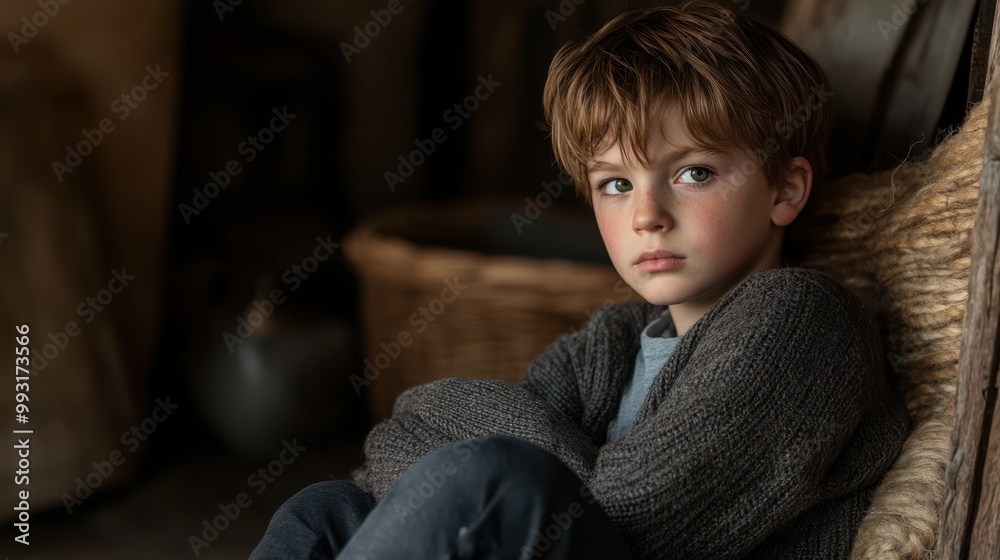 The Boy in Cozy Sweater The Boy in Cozy Sweater