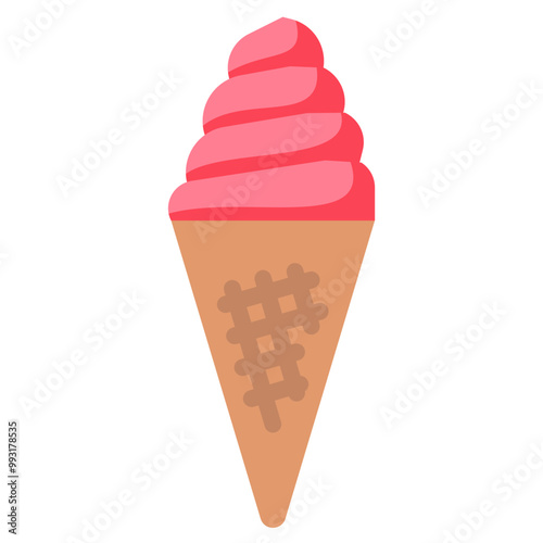icecream flat vector icon