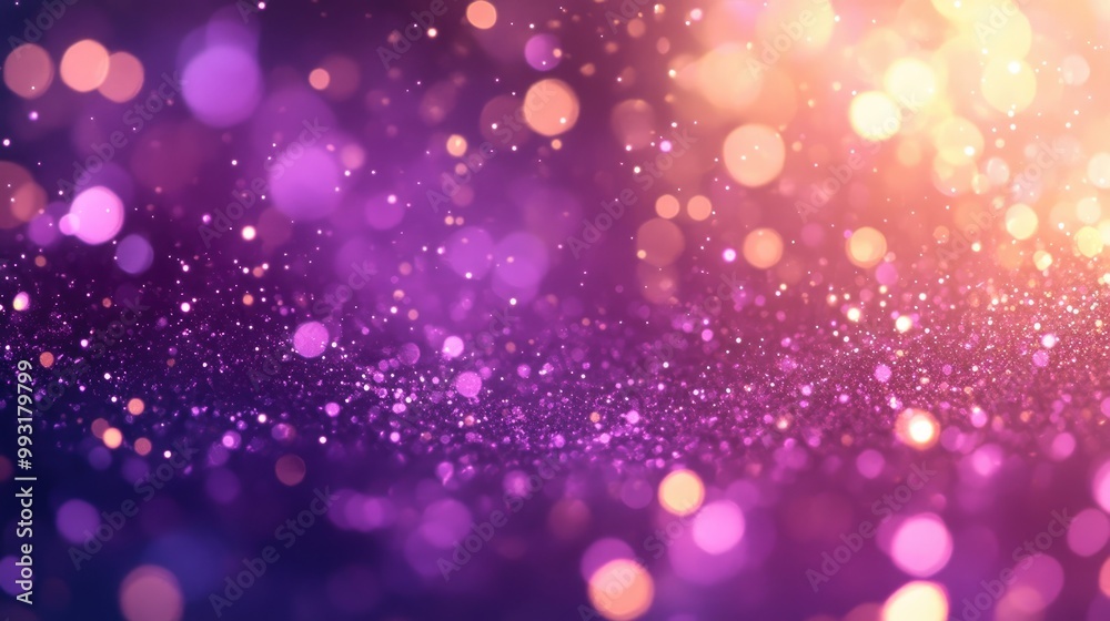 Abstract background featuring shimmering purple sparkling particles Abstract background featuring shimmering purple sparkling particles