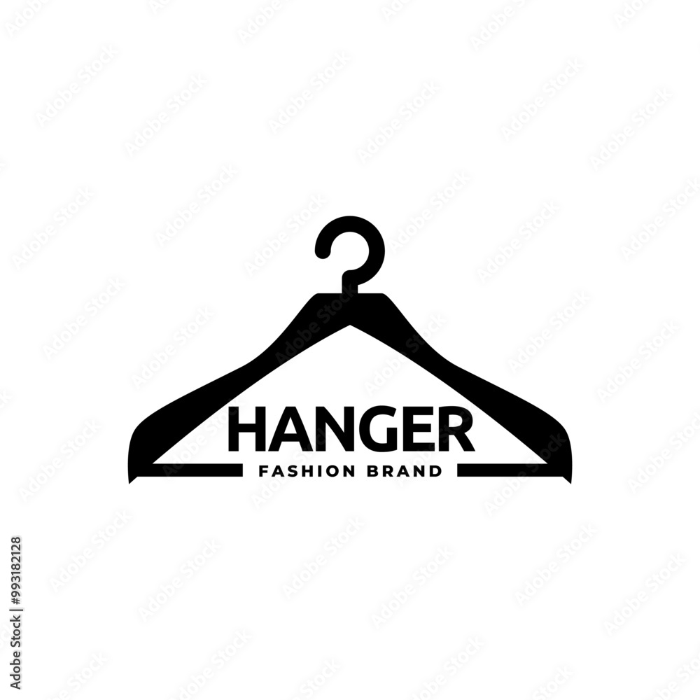 Hanger of fashion logo design vector Hanger of fashion logo design vector