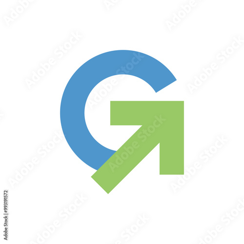 Free Download Letter G with Arrow Logo Design. - GFXLoad