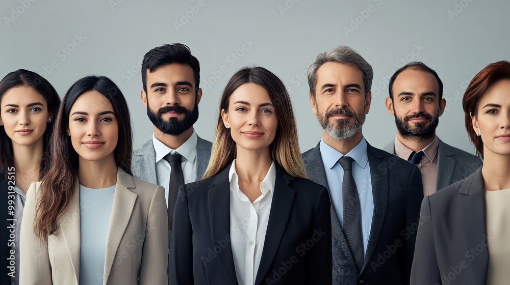 Confident Corporate Business Team Discussing Strategies in Formal Office Setting Confident Corporate Business Team Discussing Strategies in Formal Office Setting