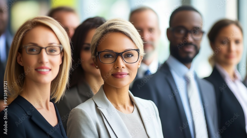 Business professionals in a diverse corporate team meeting to discuss strategic planning and future growth opportunities Business professionals in a diverse corporate team meeting to discuss strategic planning and future growth opportunities