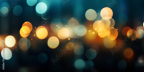 Soft Pink and Gold Bokeh Lights Abstract Background