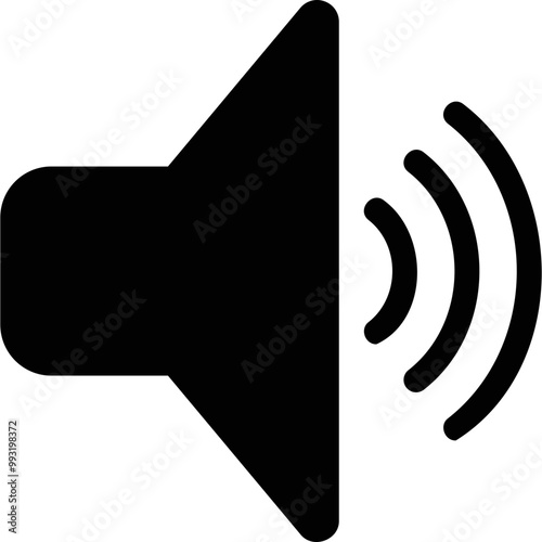 Simple vector icon sound volume