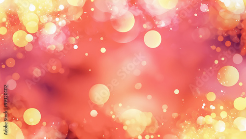Abstract background, beautiful bokeh for a Christmas background