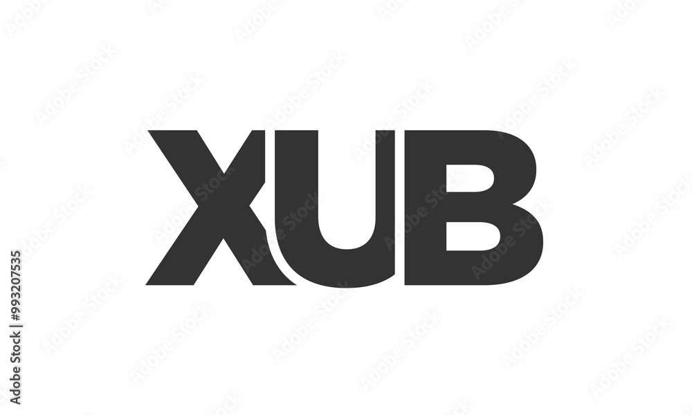 XUB logo design template with strong and modern bold text. Initial based vector logotype featuring simple and minimal typography. Trendy company identity. XUB logo design template with strong and modern bold text. Initial based vector logotype featuring simple and minimal typography. Trendy company identity.
