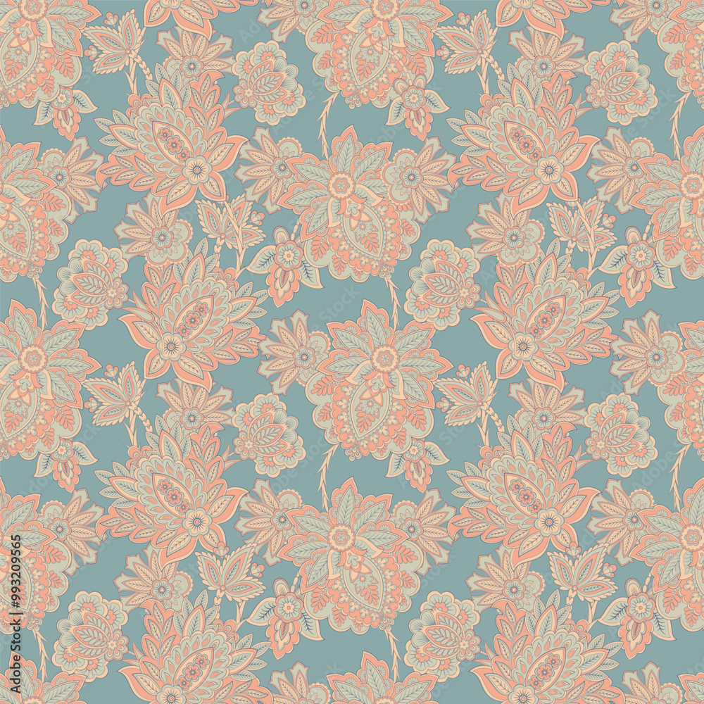 Madhubani, Kalamkari, Chinz, and Kani seamless pattern. Shirting fabric, Ajrakh and Ikat styles. Patola backdrop. Floral allover design Madhubani, Kalamkari, Chinz, and Kani seamless pattern. Shirting fabric, Ajrakh and Ikat styles. Patola backdrop. Floral allover design