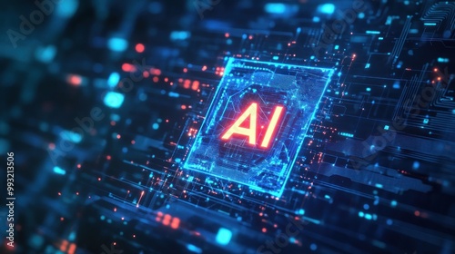 Artificial Intelligence AI - Digital Abstract