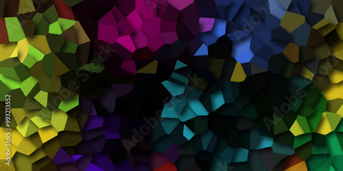Beautiful bluck crystallized polygon background. abstract light colorful stone tile pattern. modern wallpaper, trendy simple minimal geometric pastel background vector abstract mosaic backdrop.