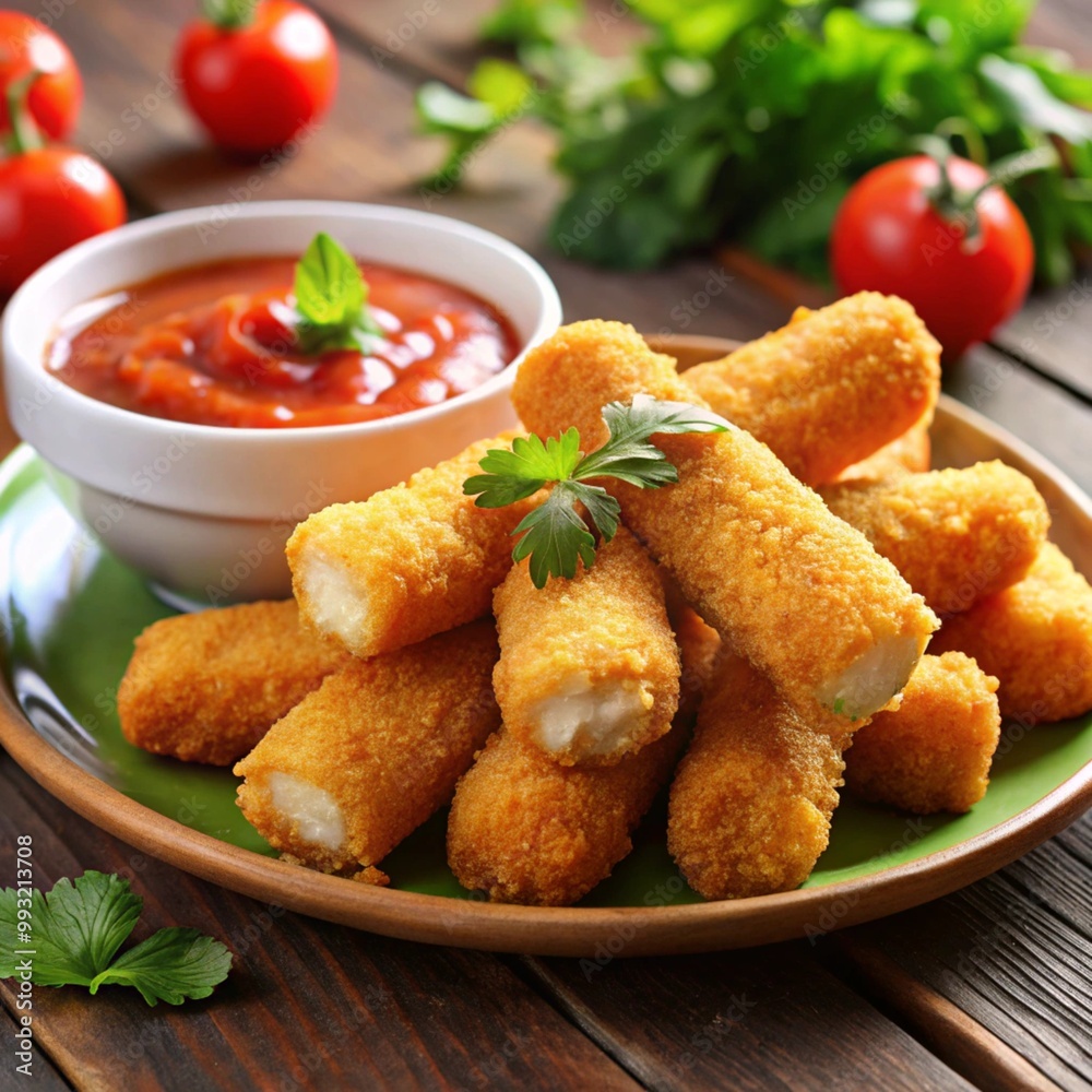 fried chicken chees nuggets with red chili sauce fried chicken chees nuggets with red chili sauce