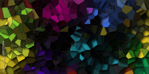 Beautiful bluck  crystallized polygon background. abstract light colorful stone tile pattern. modern wallpaper, trendy simple minimal geometric pastel background vector abstract mosaic backdrop.