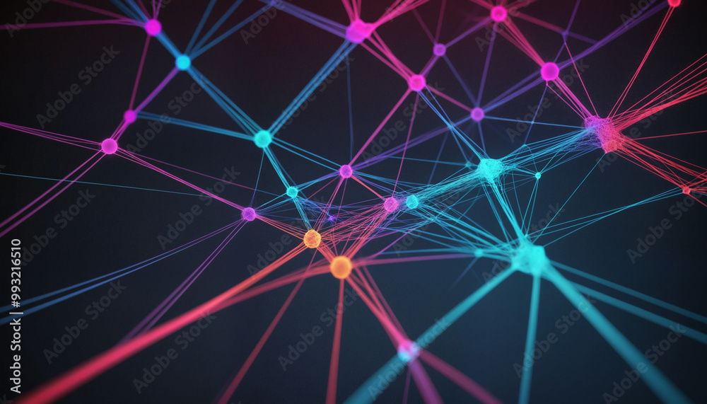 abstract network of web connections, internet, deep web, colorful technology abstract network of web connections, internet, deep web, colorful technology