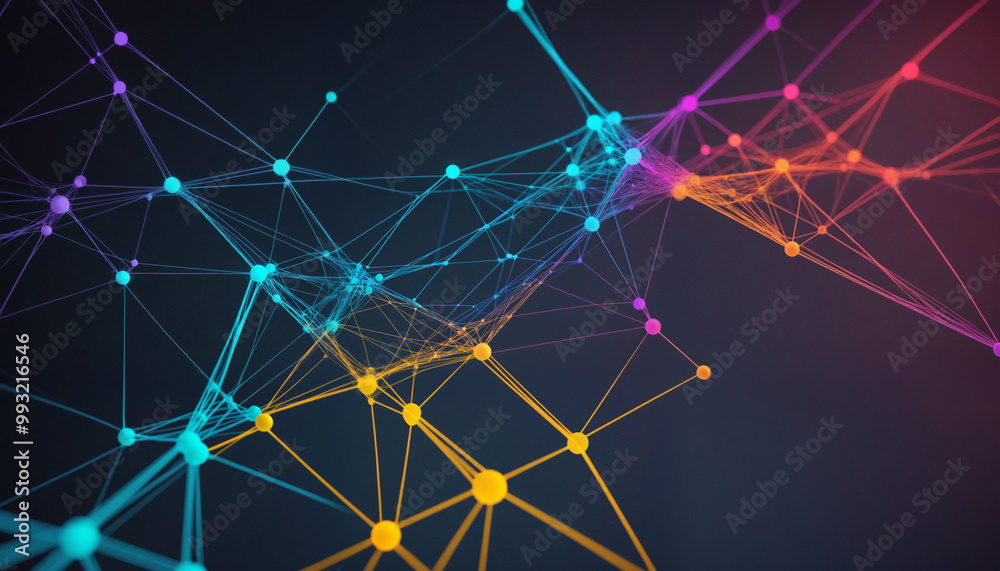abstract network of web connections, internet, deep web, colorful technology abstract network of web connections, internet, deep web, colorful technology