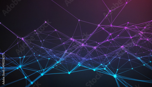 abstract network of web connections, internet, deep web, colorful technology