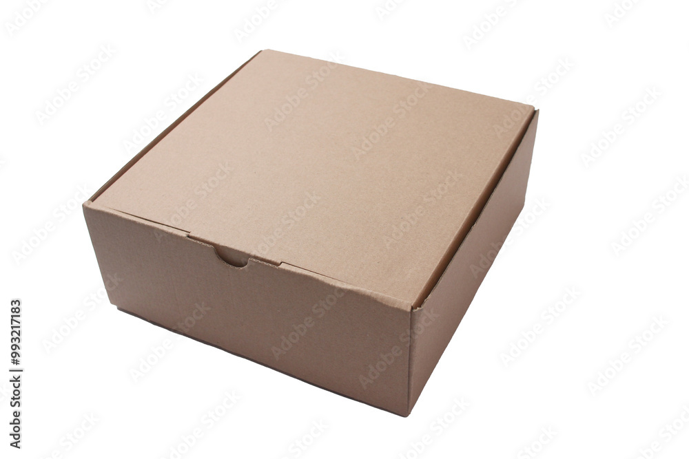 Cardboard box mock up template, cut out Cardboard box mock up template, cut out