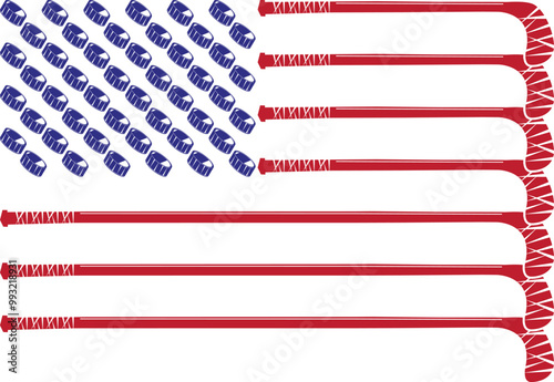 Photography Hockey American Flag, Ice Hockey, Hockey Sticks Cut File