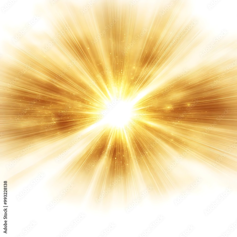 Obraz premium Golden Abstract Background With Sunburst