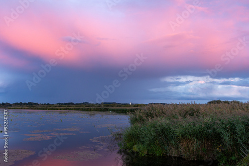 Abendstimmung am Federsee bei Bad Buchau