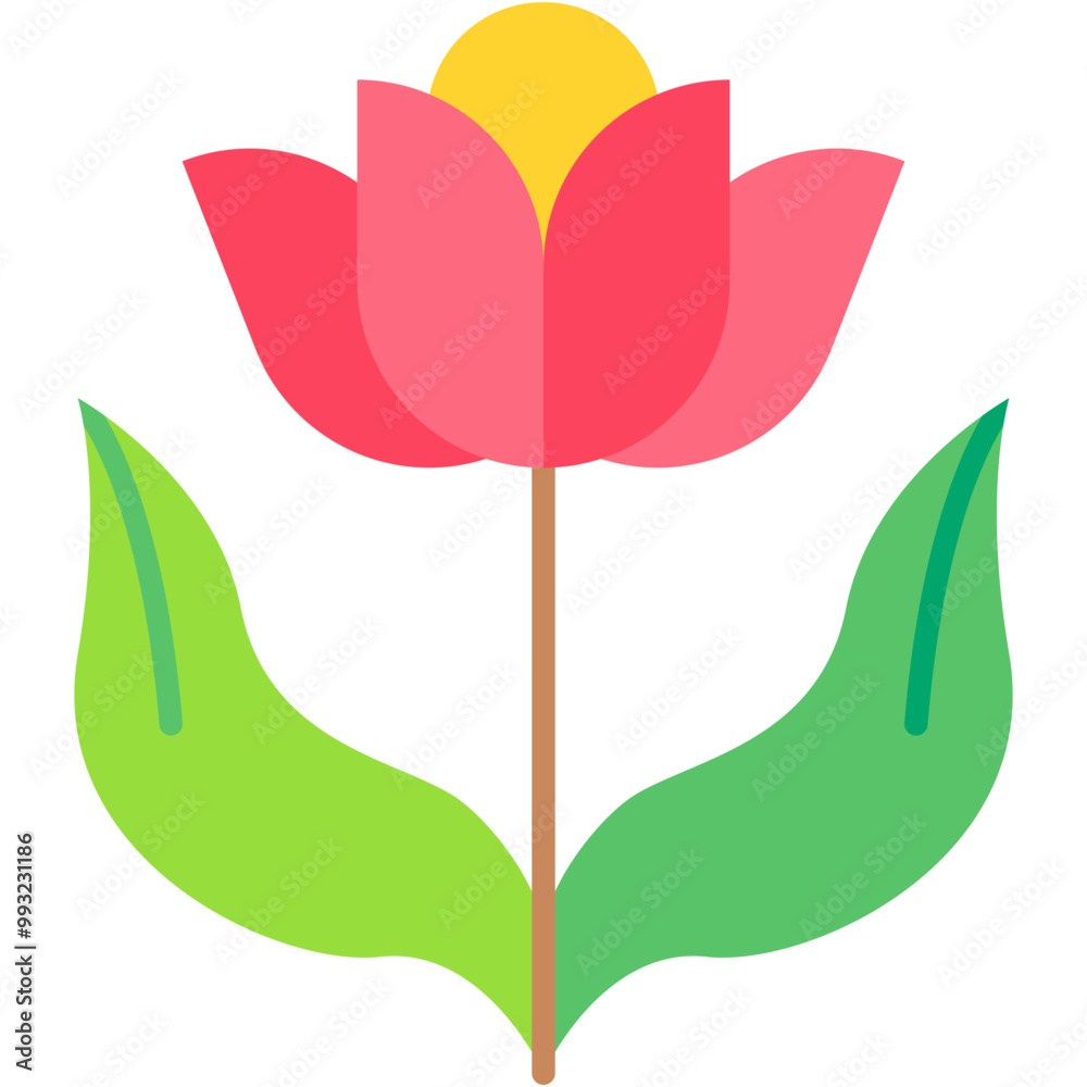 Flower, grow, nature, spring, tulip Icon