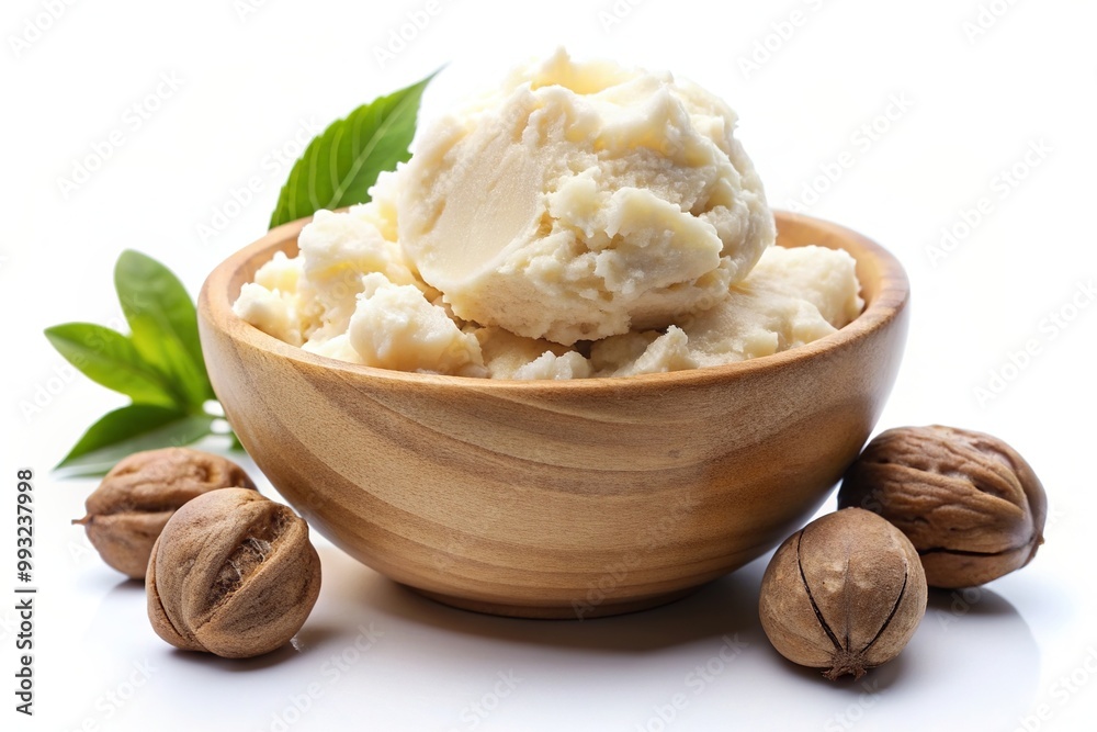 A wide angle stock photo of shea butter isolated on a white background with a detailed and clean cut out, isolated, cut out, cosmetic, beauty, pure, white background, natural, texture A wide angle stock photo of shea butter isolated on a white background with a detailed and clean cut out, isolated, cut out, cosmetic, beauty, pure, white background, natural, texture