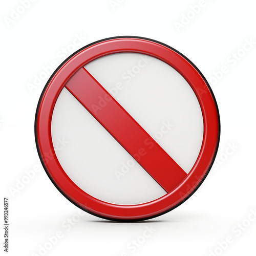 Free Download Circular Prohibition Sign With Red Diagonal Line On White Background - GFXLoad