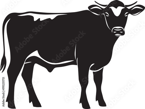 Cow vector silhouette