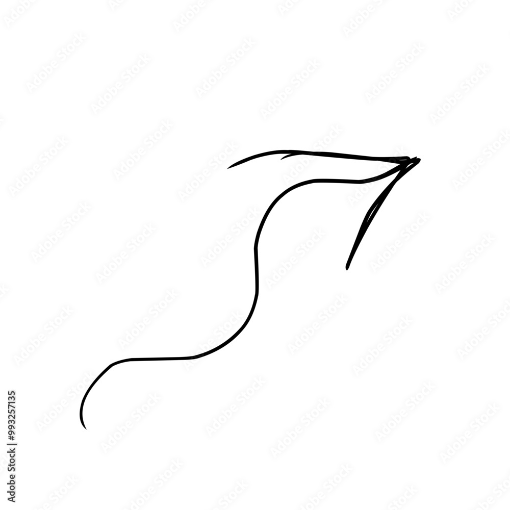 Hand Drawn Marker Sketch Arrow 